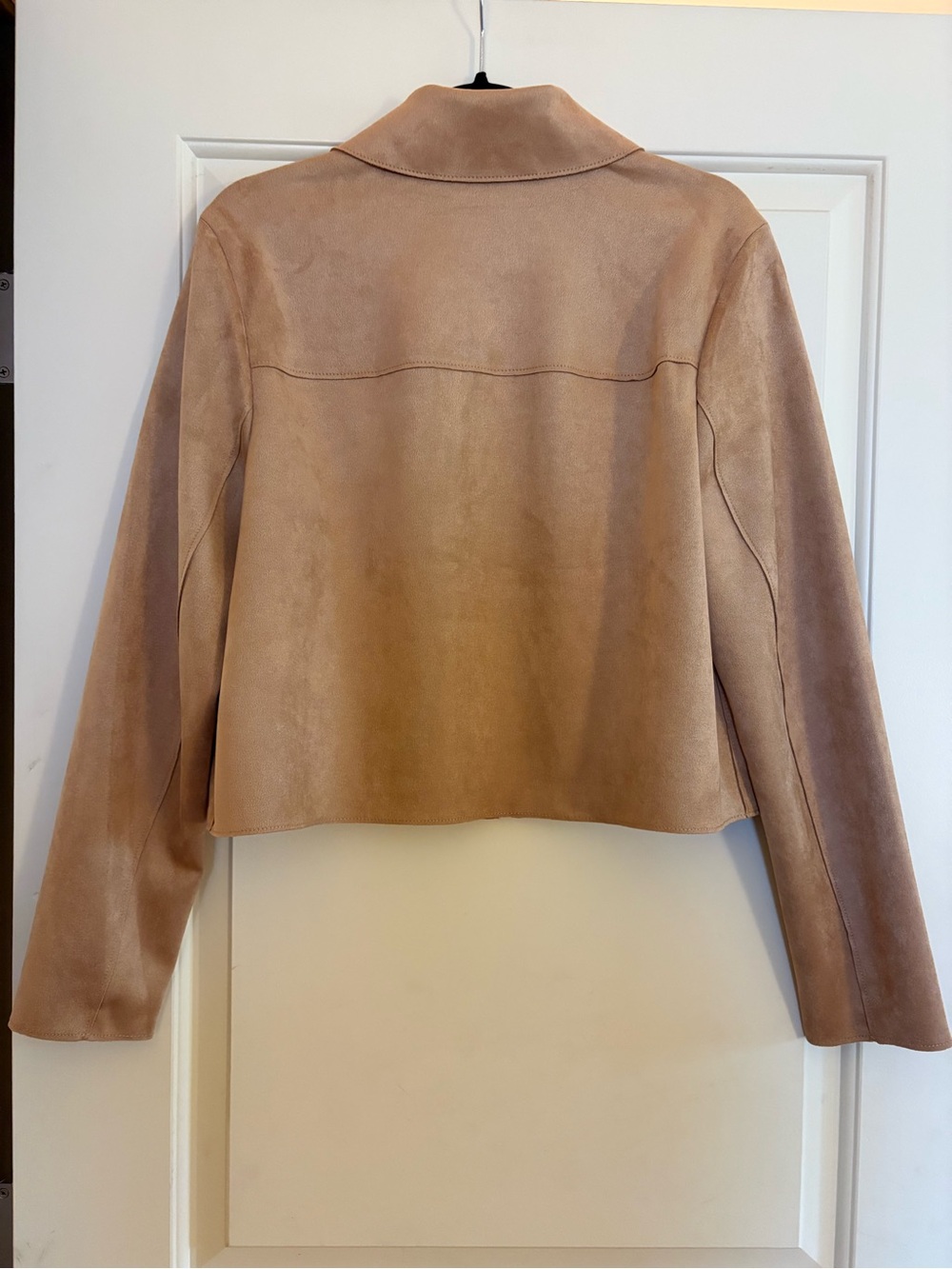 Banana Republic Factory Vegan Suede Cropped Jacket, size M, NWT - Picture 7 of 9